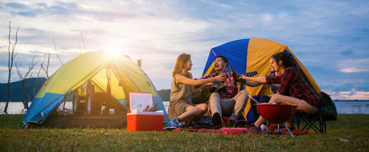 Spacious and waterproof camping tent for family outdoor adventures