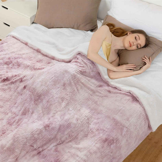 Queen-Size Heated Blanket with Dual Controllers, Fast Heating Feeling My Adventure