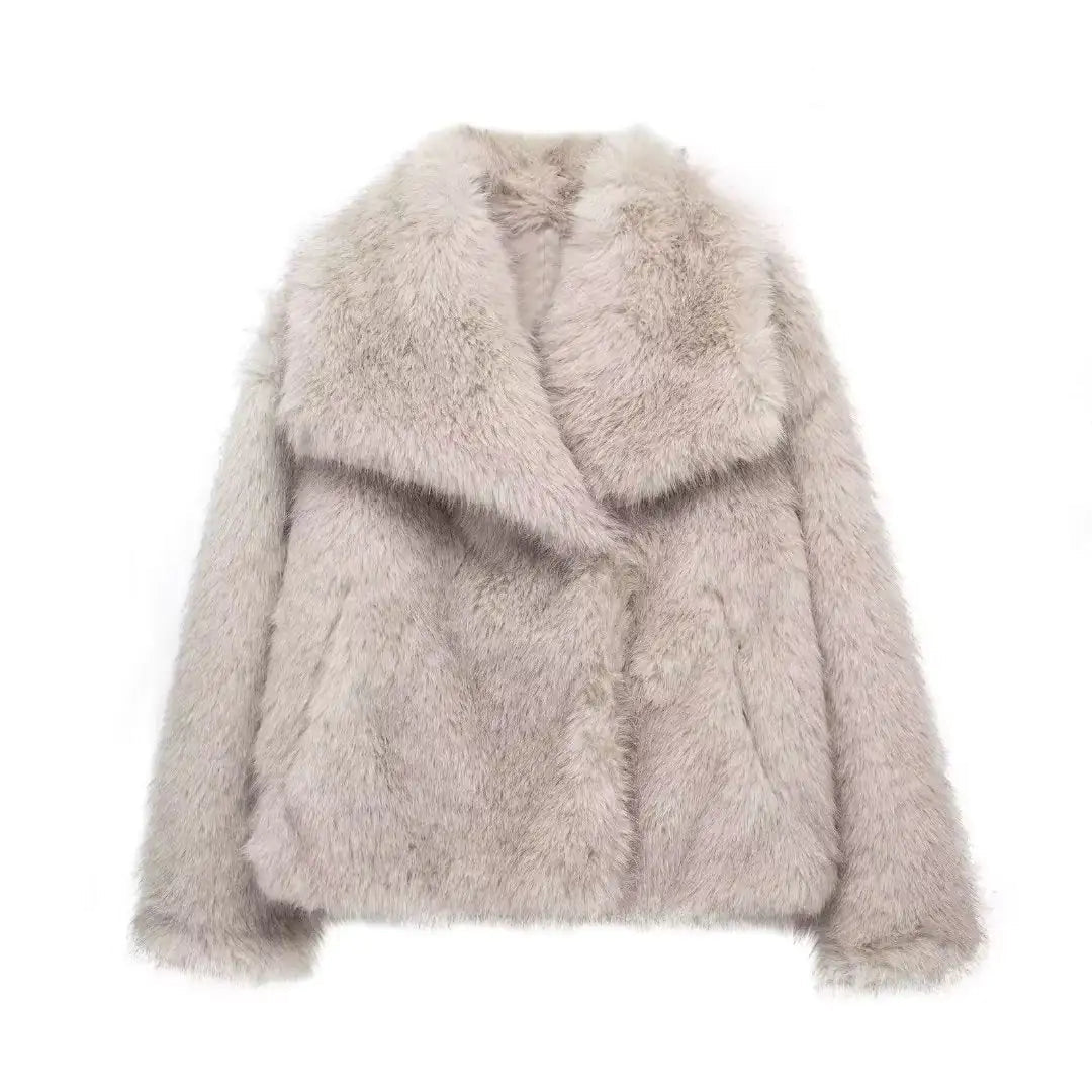 Chic Winter Plush Coat Feeling My Adventure