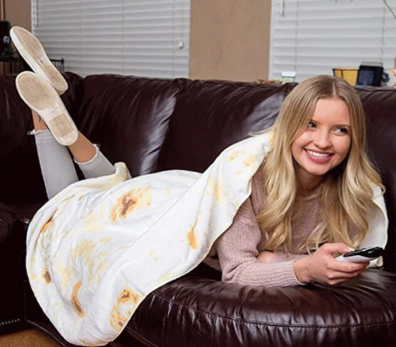 Milk Velvet Blanket, Burrito Blanket for Home Use Feeling My Adventure