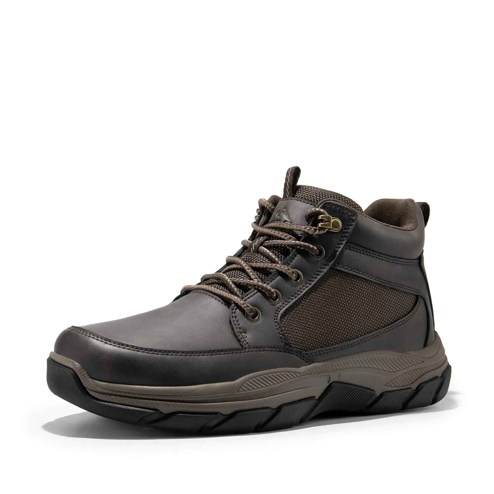 NORTIV 8 Mens Hiking Boots Lightweight Fashion Casual Chukka Ankle Boots ElevationSize 13Dark BrownSNHB2411M Feeling My Adventure