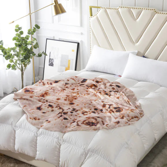 Milk Velvet Blanket, Burrito Blanket for Home Use Feeling My Adventure