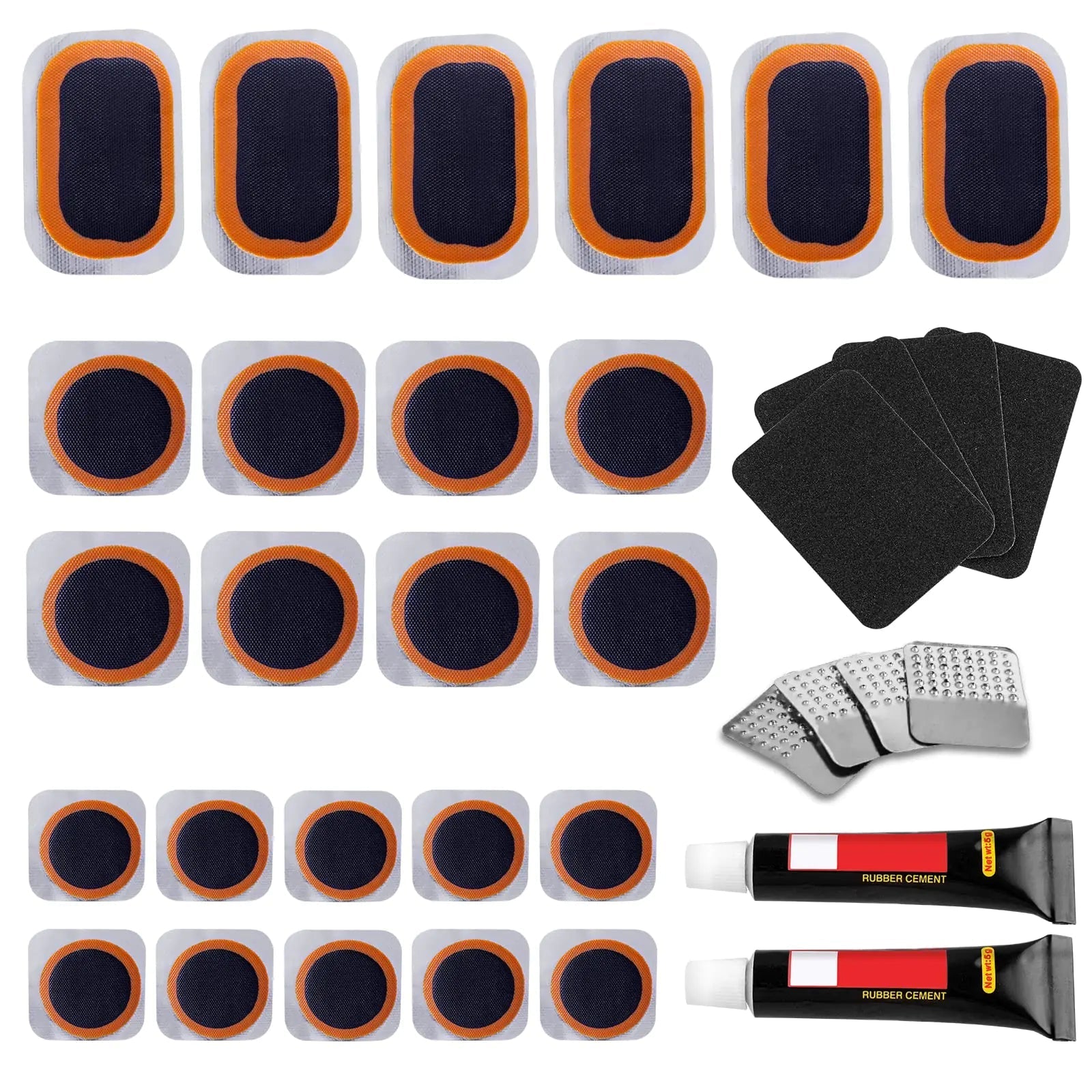 Bike Tire Repair Kit with 24PCS Patches & Storage Box - Feeling My Adventure