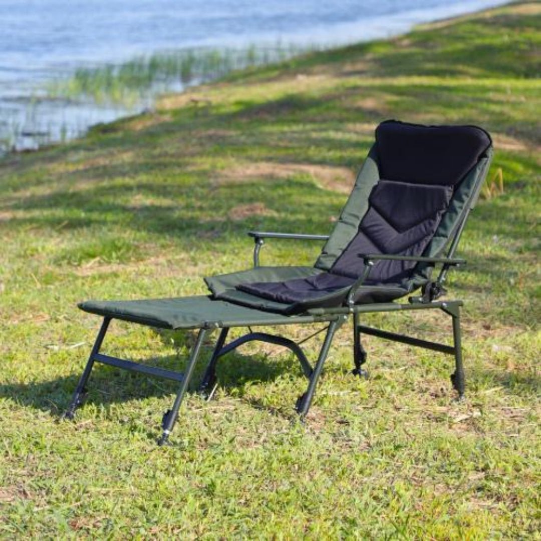 Camping Lounge Chair With Removable Footrest - Feeling My Adventure