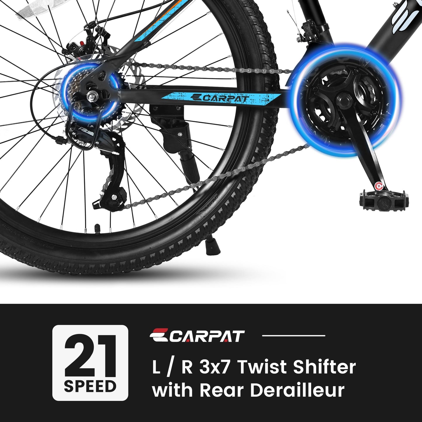 Carpat Black - Blue S26102 Bicycle - Feeling My Adventure