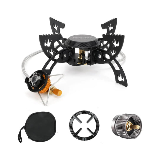 Camping Stoves Windproof Camping Portable Propane Backpack Stoves for Hiking Small Camping stove Backpacking Back Packing Ultralight Outdoor Mini Stove Feeling My Adventure