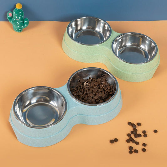 Stainless Steel Double Pet Feeder - Small Dog Accessories - Feeling My Adventure