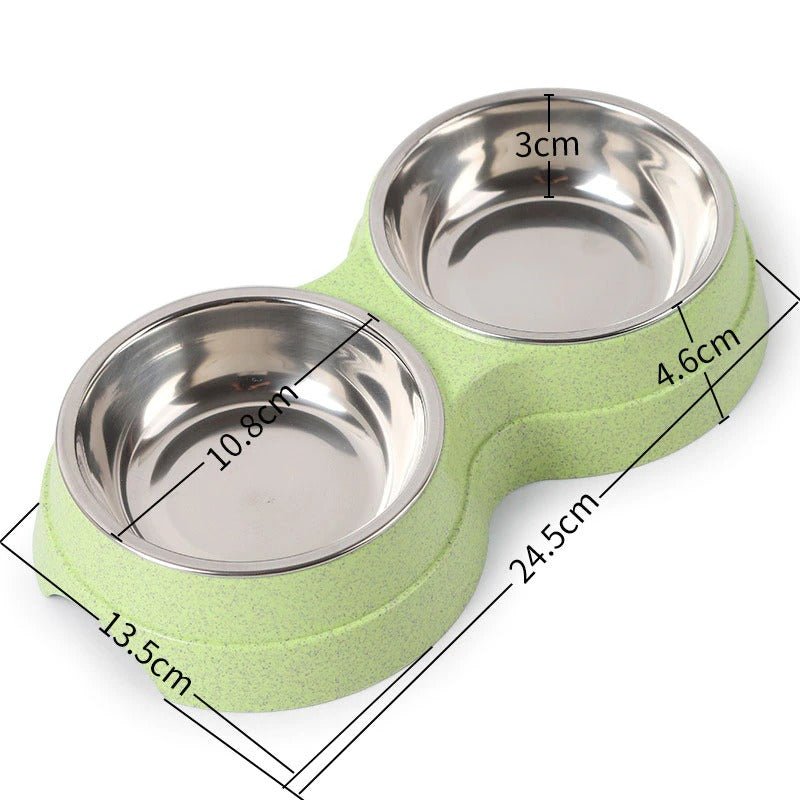 Stainless Steel Double Pet Feeder - Small Dog Accessories - Feeling My Adventure