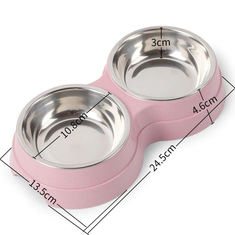 Stainless Steel Double Pet Feeder - Small Dog Accessories - Feeling My Adventure