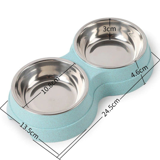 Stainless Steel Double Pet Feeder - Small Dog Accessories - Feeling My Adventure