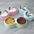 Stainless Steel Double Pet Feeder - Small Dog Accessories