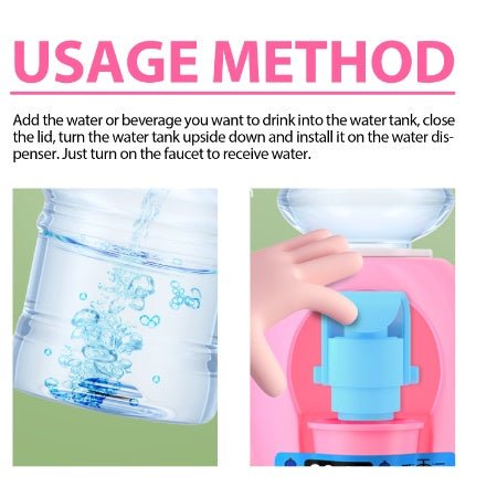 Dowmoo Kids Mini Water Dispenser - Fun Drink Machine for Home - Feeling My Adventure
