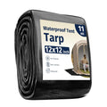 Multipurpose Waterproof Tarp for Outdoor Tent 12x12 ft - 11 Mils Thick, Sun Protection 147"x170