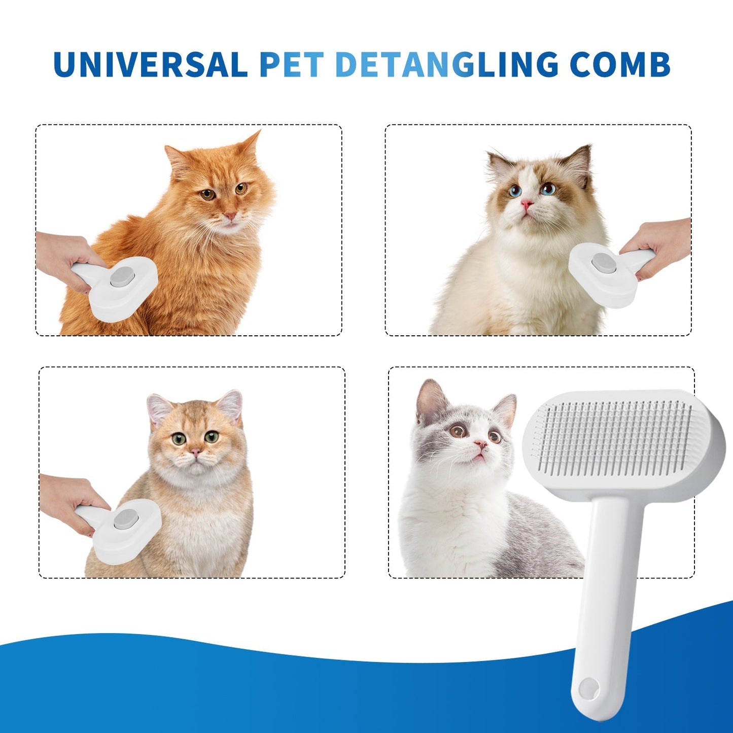 Gentle Pet Hair Removal Comb, Carefully Smooths Tangled Fur for Your Beloved Pet - Feeling My Adventure