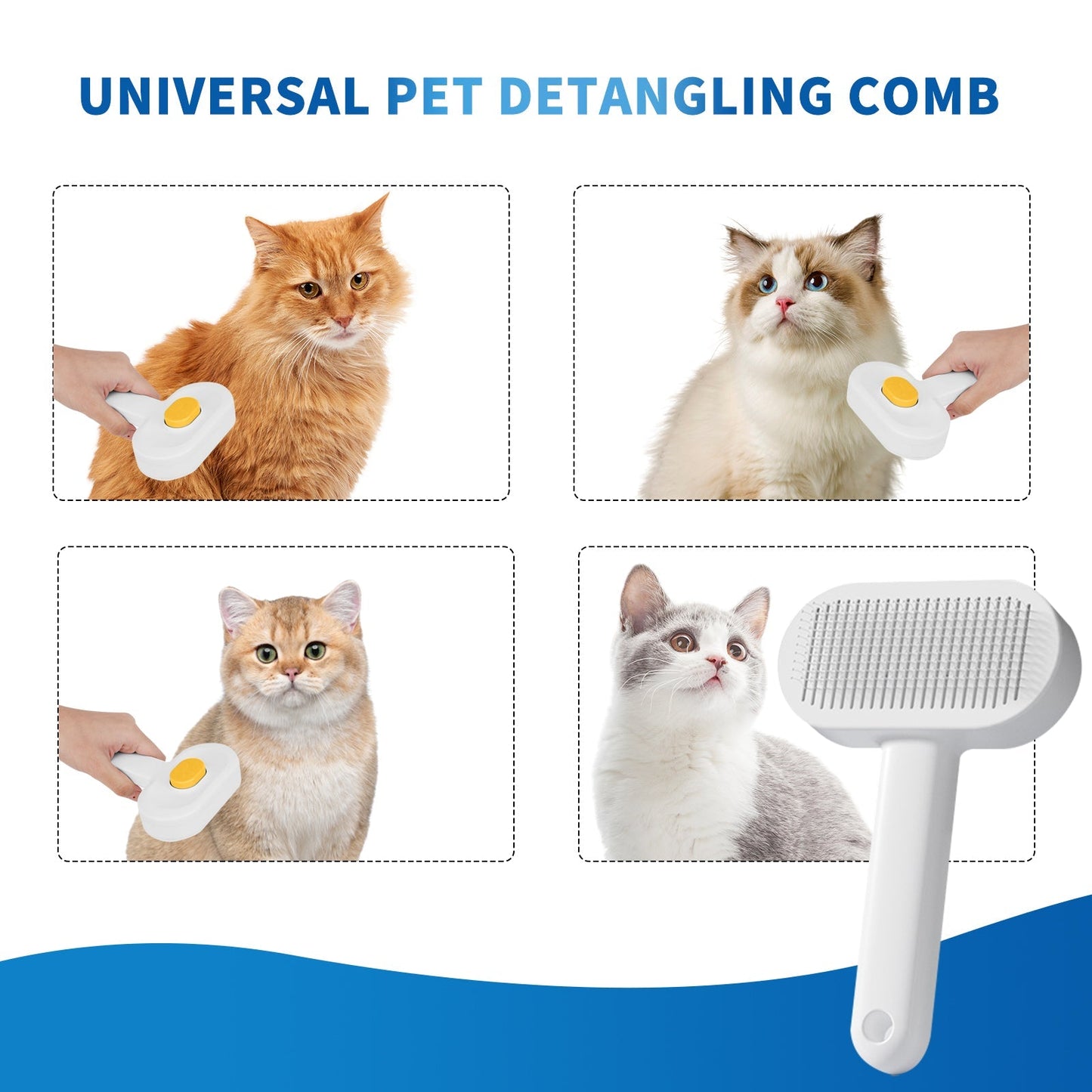 Gentle Pet Hair Removal Comb, Carefully Smooths Tangled Fur for Your Beloved Pet - Feeling My Adventure