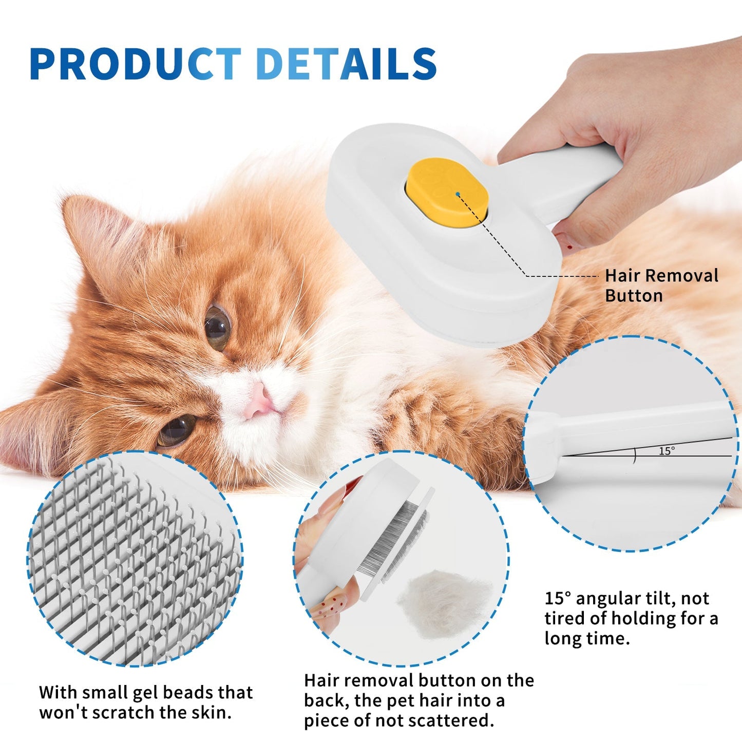 Gentle Pet Hair Removal Comb, Carefully Smooths Tangled Fur for Your Beloved Pet - Feeling My Adventure