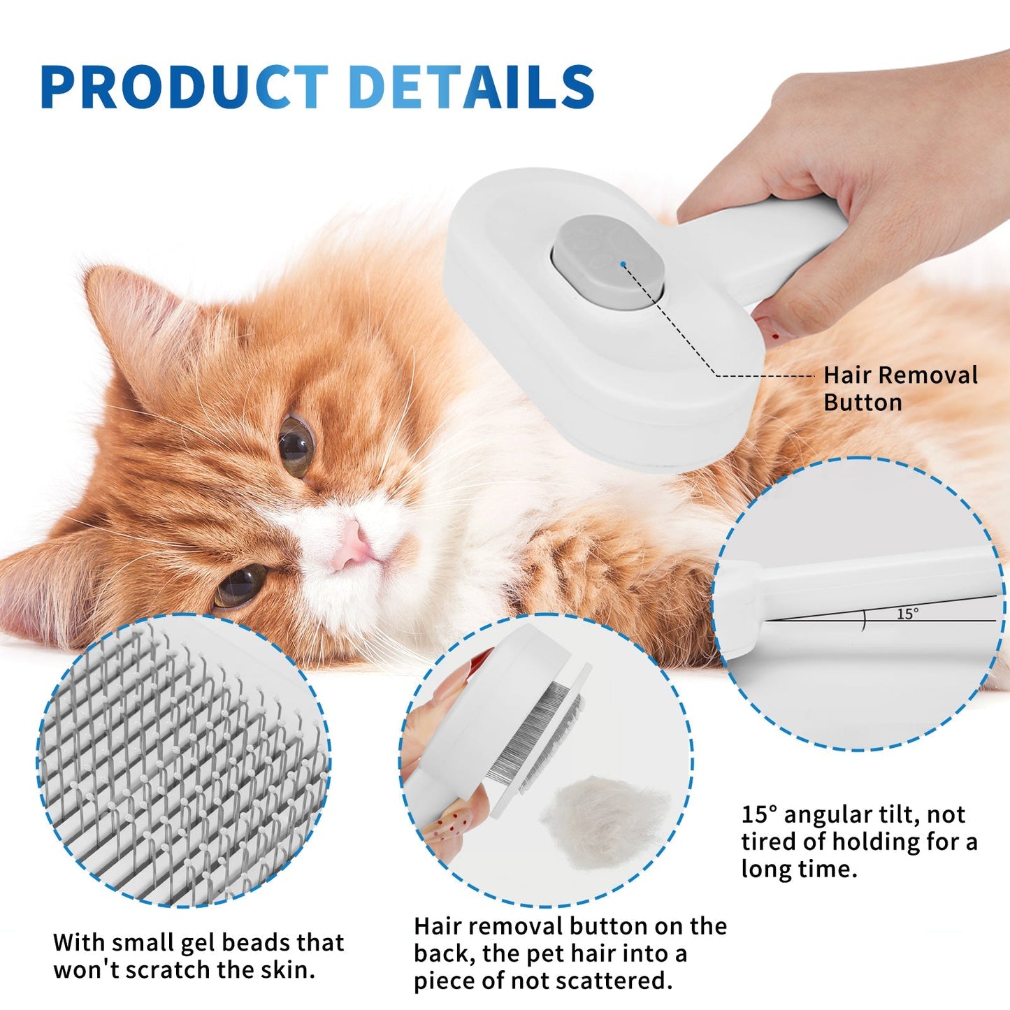 Gentle Pet Hair Removal Comb, Carefully Smooths Tangled Fur for Your Beloved Pet - Feeling My Adventure