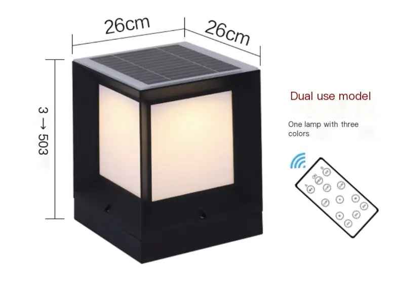 Solar Garden Pillar Light Feeling My Adventure