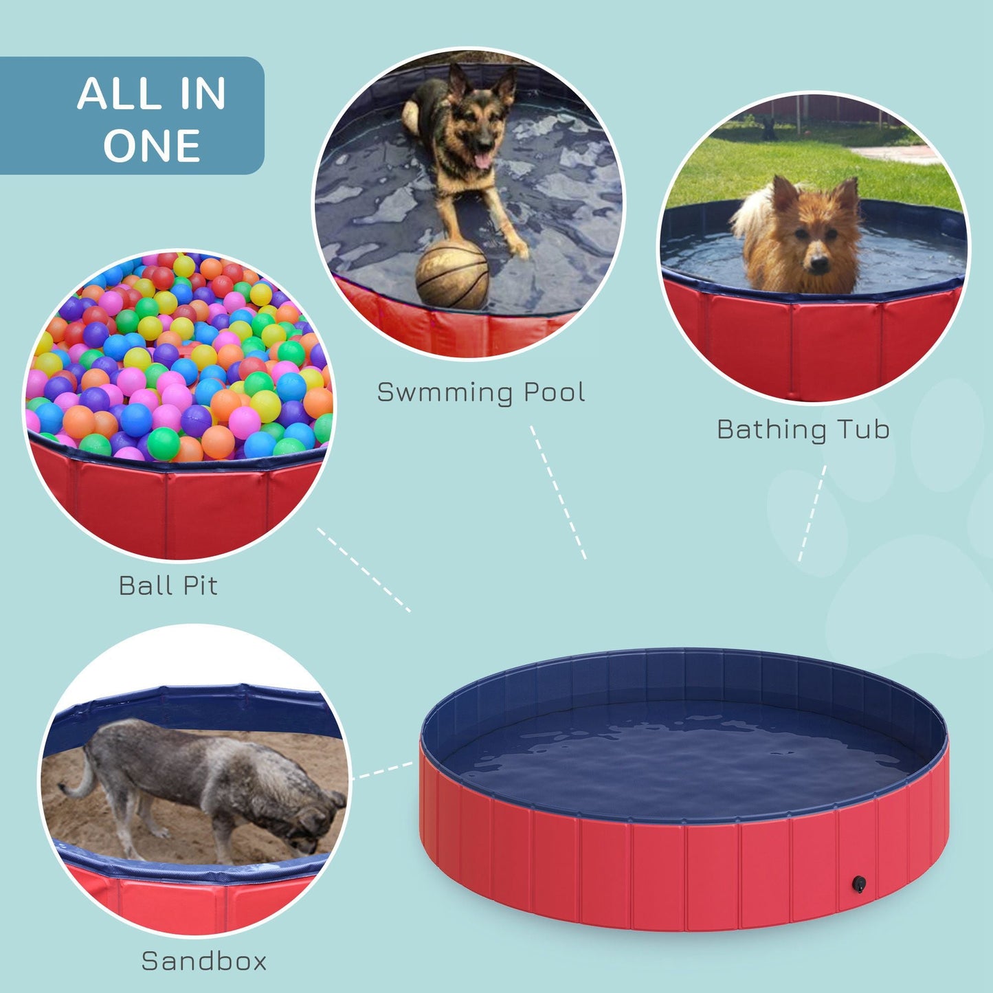 Foldable Pet Pool: Splash and Play Anywhere! - Feeling My Adventure