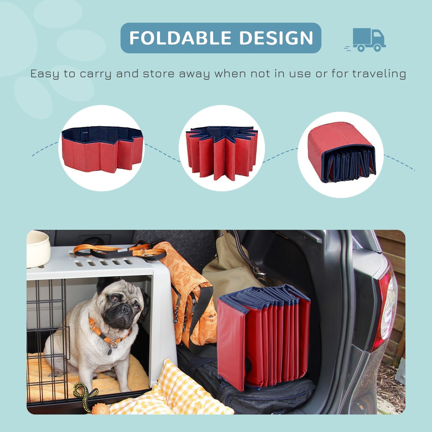 Foldable Pet Pool: Splash and Play Anywhere! - Feeling My Adventure
