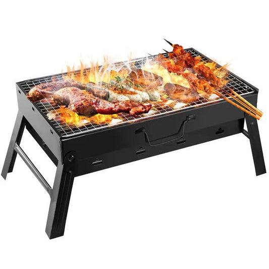 Portable Folding BBQ Charcoal Grill for Camping, Picnics & Travel - Feeling My Adventure