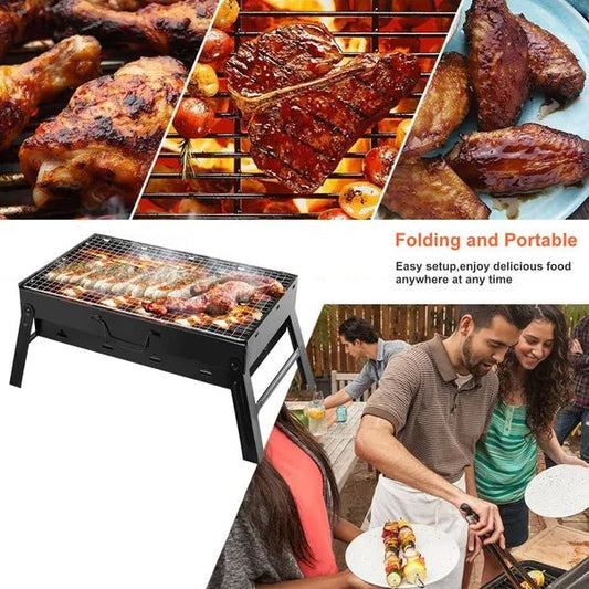 Portable Folding BBQ Charcoal Grill for Camping, Picnics & Travel - Feeling My Adventure