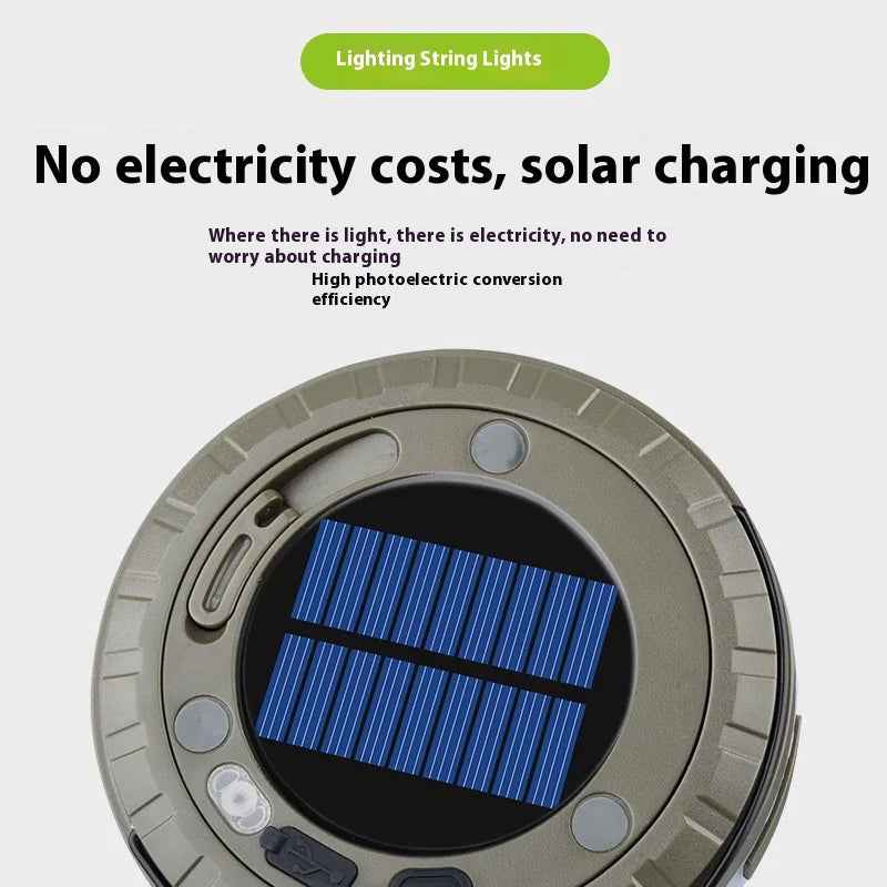 Outdoor Solar Camping Tent Light Feeling My Adventure