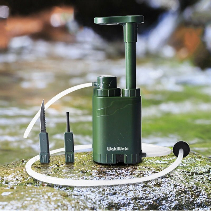 Hand Water Purifier Survival Gear 4 - Stage Portable Water Filter Survival - Feeling My Adventure