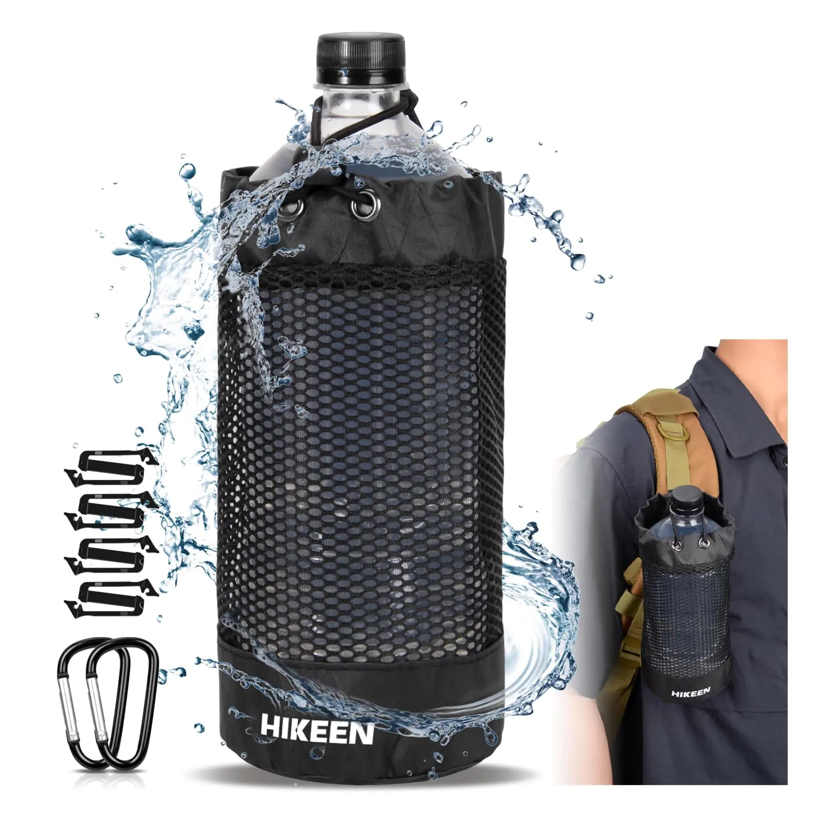 Hikeen X - PAC Foldable Molle Water Bottle Carrier - Feeling My Adventure