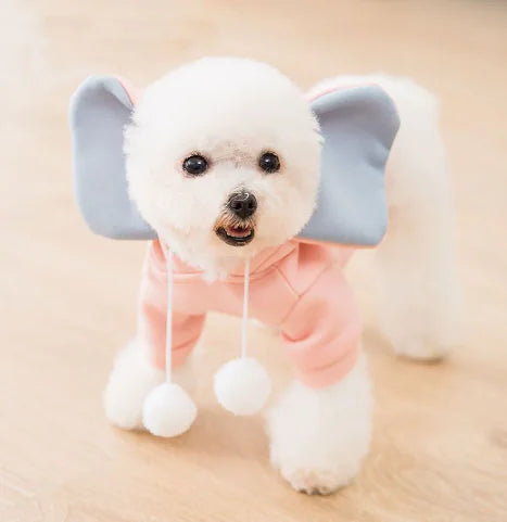 Funny Cat Clothes - Thin Velvet Elephant Dress Feeling My Adventure