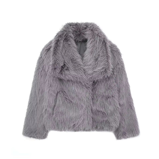 Chic Winter Plush Coat Feeling My Adventure
