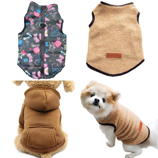Dog Coats for Small Dogs Sweater Winter Coat Puppy Warm Hoodie Sweatshirt Custume Pet Jumpsuit Jacket Apparel Feeling My Adventure