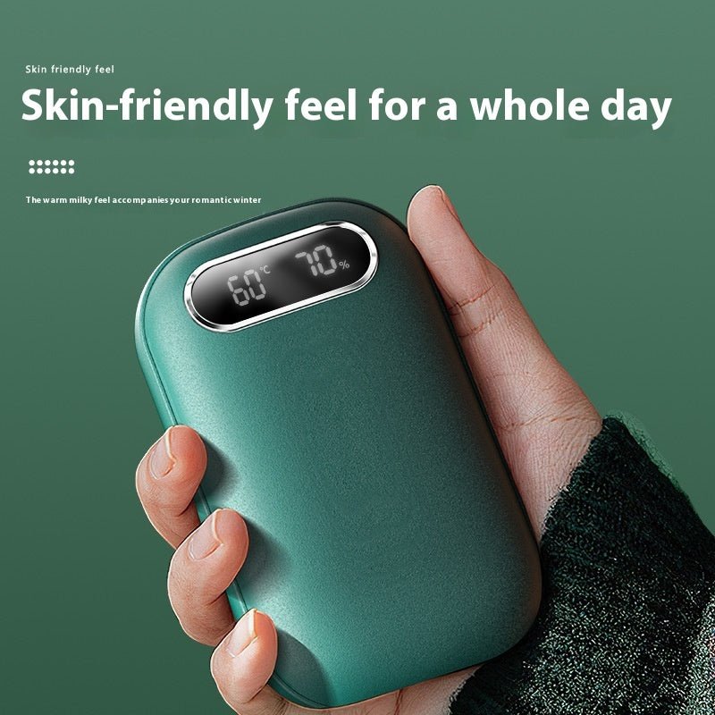 Large Capacity Double - sided Heating Digital Display USB Charging Portable Hand Warmer - Feeling My Adventure