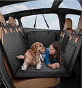 Waterproof Dog Car Seat Cover with Hard Bottom - Easy Install & Clean