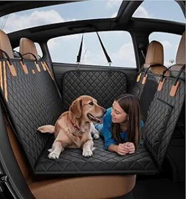 Waterproof Dog Car Seat Cover with Hard Bottom - Easy Install & Clean - Feeling My Adventure