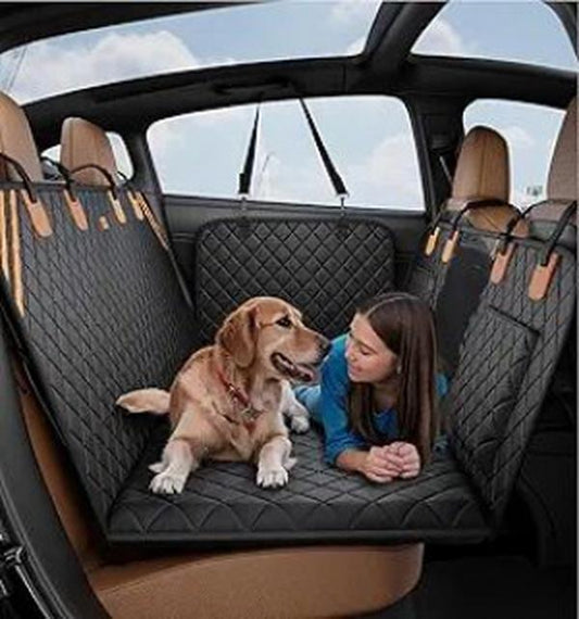 Waterproof Dog Car Seat Cover with Hard Bottom - Easy Install & Clean - Feeling My Adventure