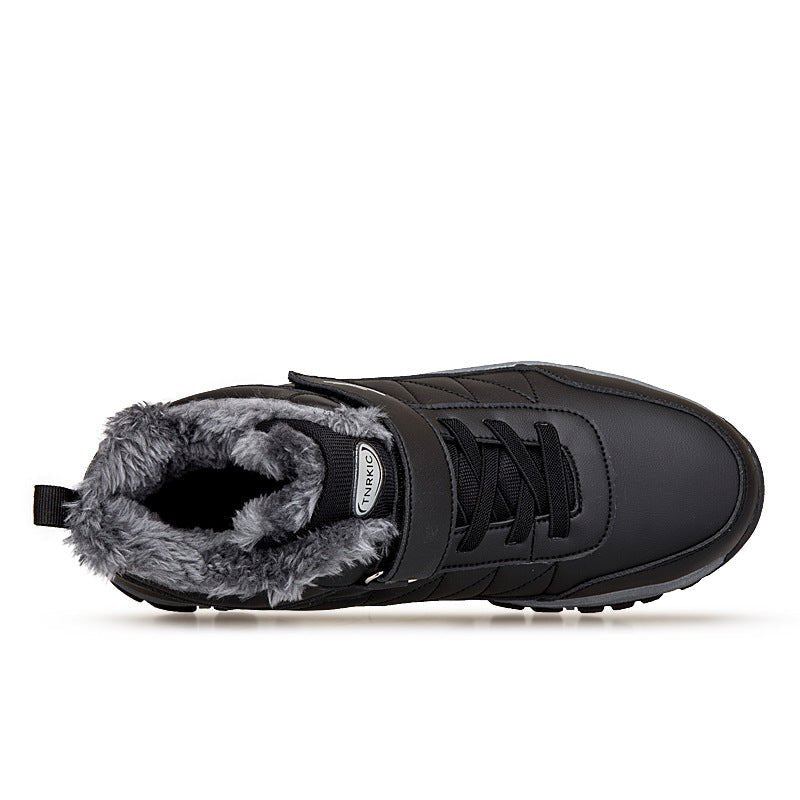Men's High - top Travel Fleece - lined Warm Hiking Shoes - Feeling My Adventure