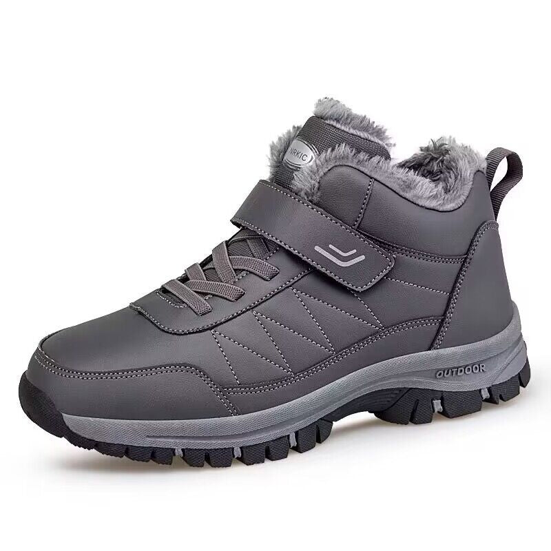 Men's High - top Travel Fleece - lined Warm Hiking Shoes - Feeling My Adventure