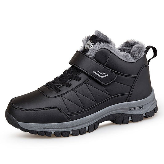 Men's High - top Travel Fleece - lined Warm Hiking Shoes - Feeling My Adventure