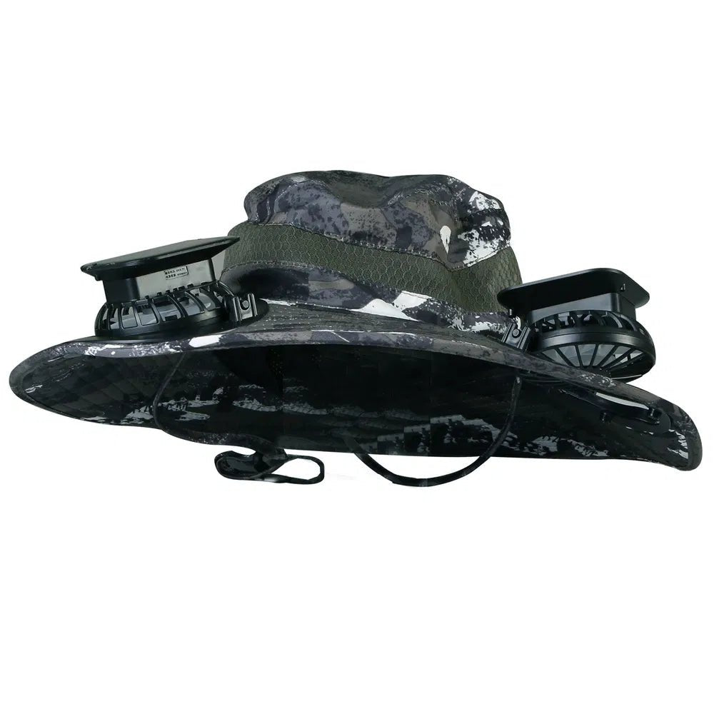 Rechargeable Solar Fan Wide Brim Sun Hat for Outdoor Activities - Feeling My Adventure