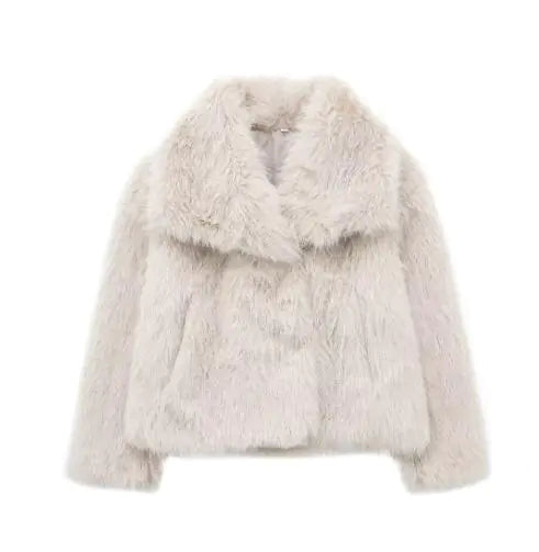Chic Winter Plush Coat Feeling My Adventure