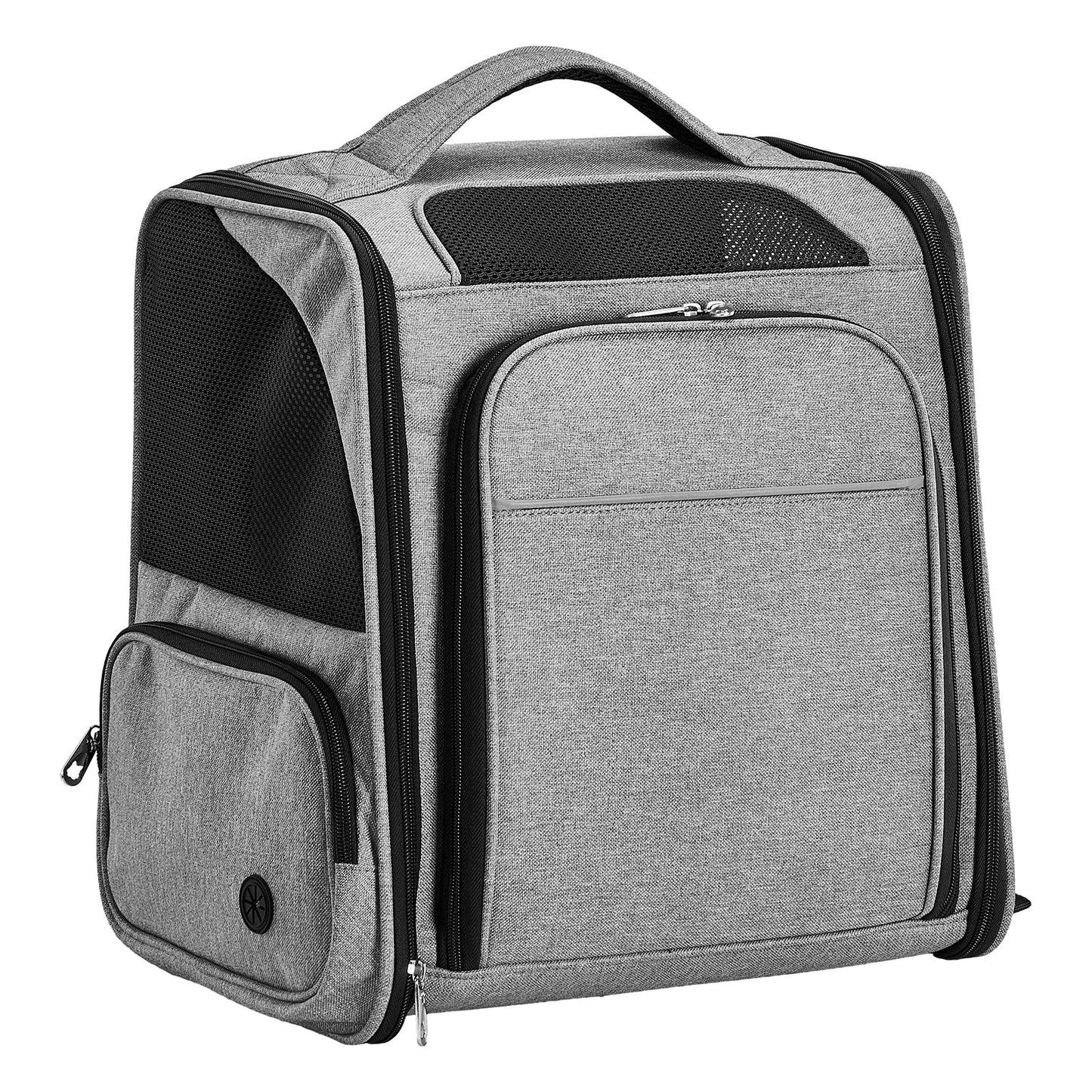 Expandable Pet Carrier Backpack for Cats & Dogs - Breathable Mesh Travel Bag - Feeling My Adventure