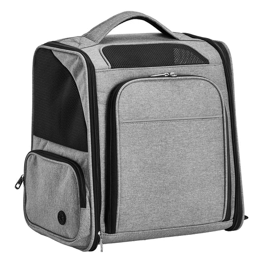 Expandable Pet Carrier Backpack for Cats & Dogs - Breathable Mesh Travel Bag - Feeling My Adventure
