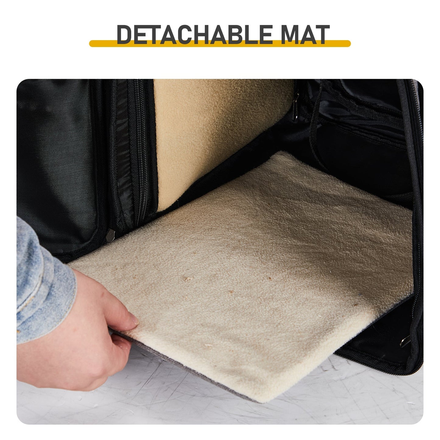 Expandable Pet Carrier Backpack for Cats & Dogs - Breathable Mesh Travel Bag - Feeling My Adventure