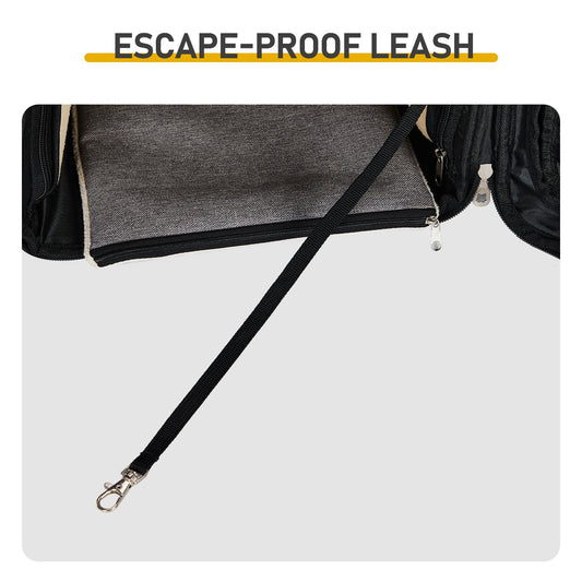 Expandable Pet Carrier Backpack for Cats & Dogs - Breathable Mesh Travel Bag - Feeling My Adventure