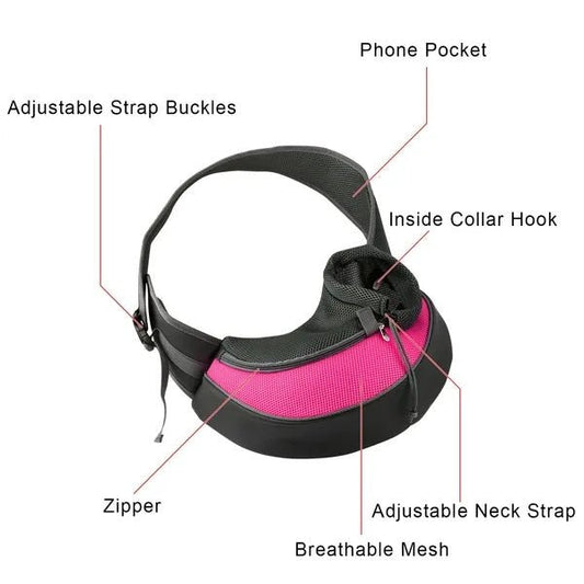 Pet Carrier For Dogs Cats Hand Free Sling Adjustable Padded Strap Tote - Feeling My Adventure