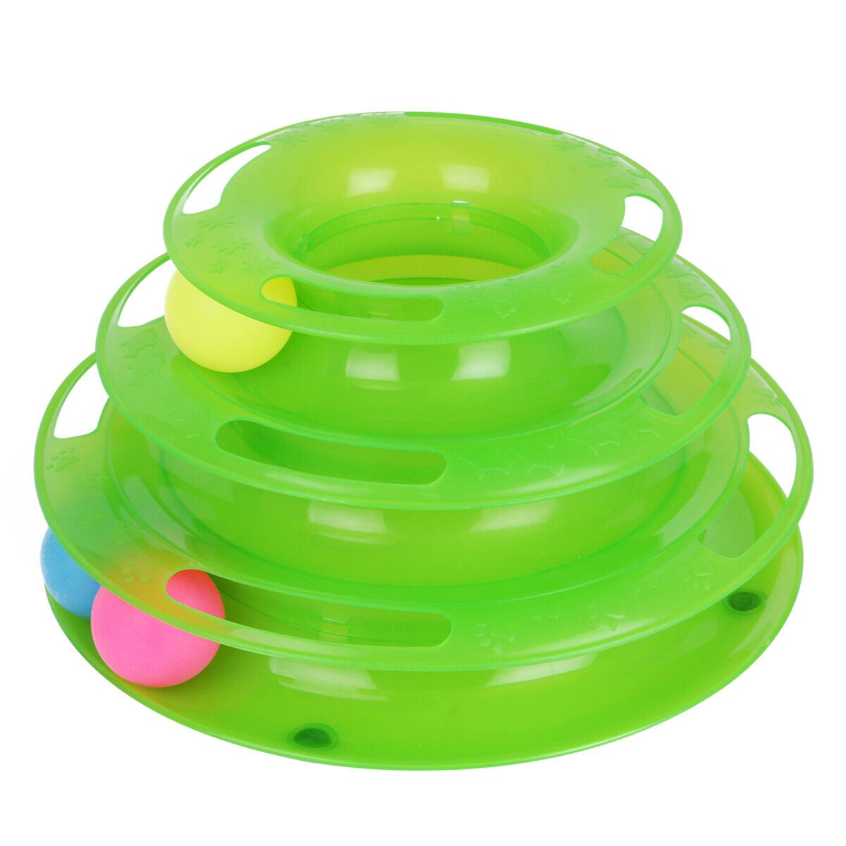 Pet Cat Crazy Ball Disk Interactive Toys Amusement Plate Trilaminar Funny Toy - Feeling My Adventure