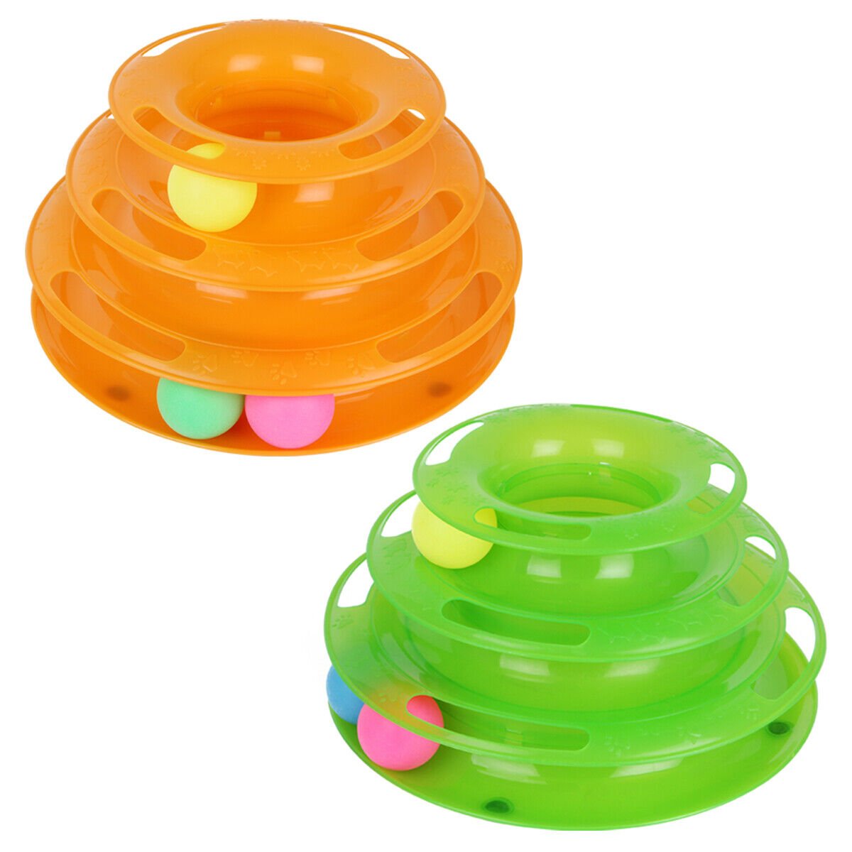 Pet Cat Crazy Ball Disk Interactive Toys Amusement Plate Trilaminar Funny Toy - Feeling My Adventure