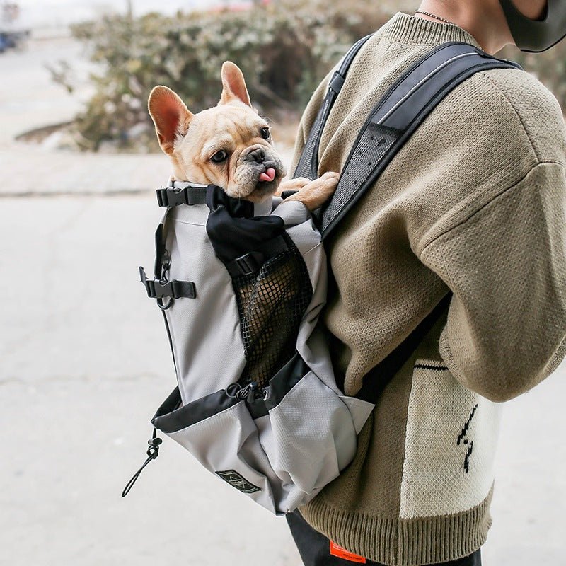Double Shoulder Dog Carrier Backpack for Portable Travel - Feeling My Adventure