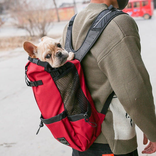 Double Shoulder Dog Carrier Backpack for Portable Travel - Feeling My Adventure